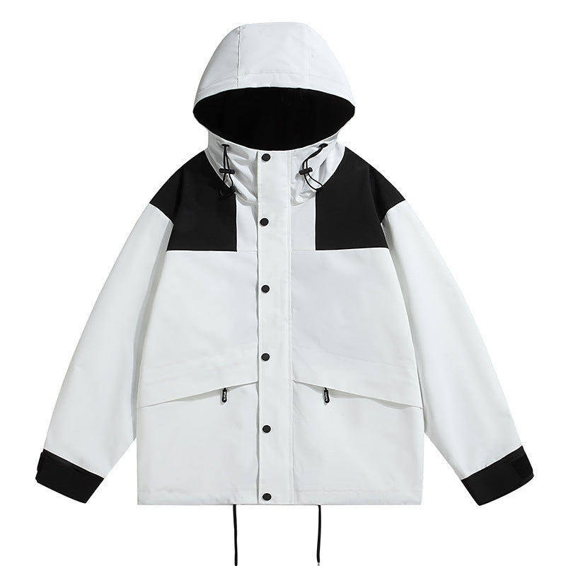 Herren technische Outdoor-Jacke mit wetterfester Kapuze und feuchtigkeitsregulierendem Material EB