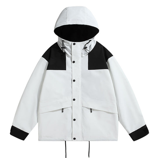 Herren technische Outdoor-Jacke mit wetterfester Kapuze und feuchtigkeitsregulierendem Material EB