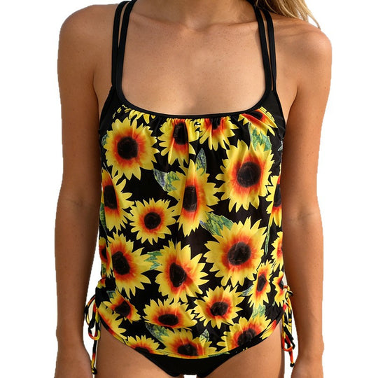 Damen Tankini-Top mit verspieltem Rüschen-Design EB