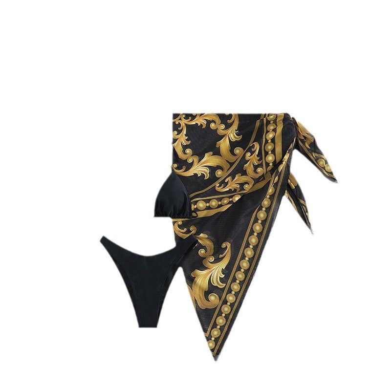 Damen Elegantes Strandtuch mit hohem Beinschlitz EB