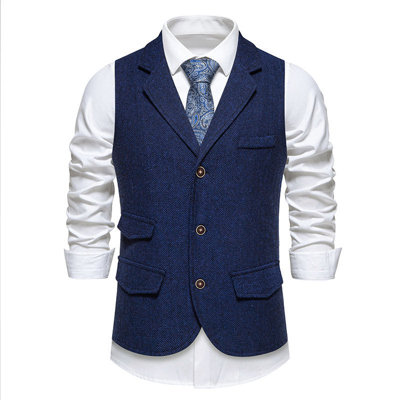 Herren Baumwoll-Feincord Weste EB