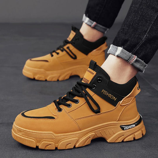 Damen robuste und sportliche High-Top Sneakers mit rutschfester Sohle EB