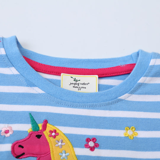 Mädchen Freizeitkleid mit süßem Einhorn-Design EB