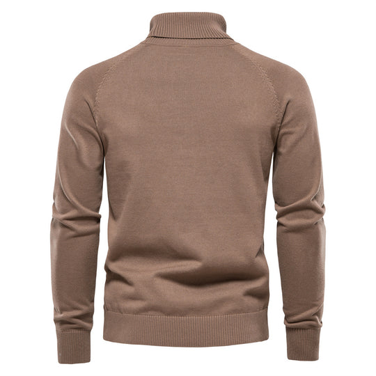 Herren Rollkragenpullover mit strukturiertem Muster EB
