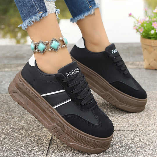 Damen Plattform-Sneaker mit modischem Design und hohem Tragekomfort EB
