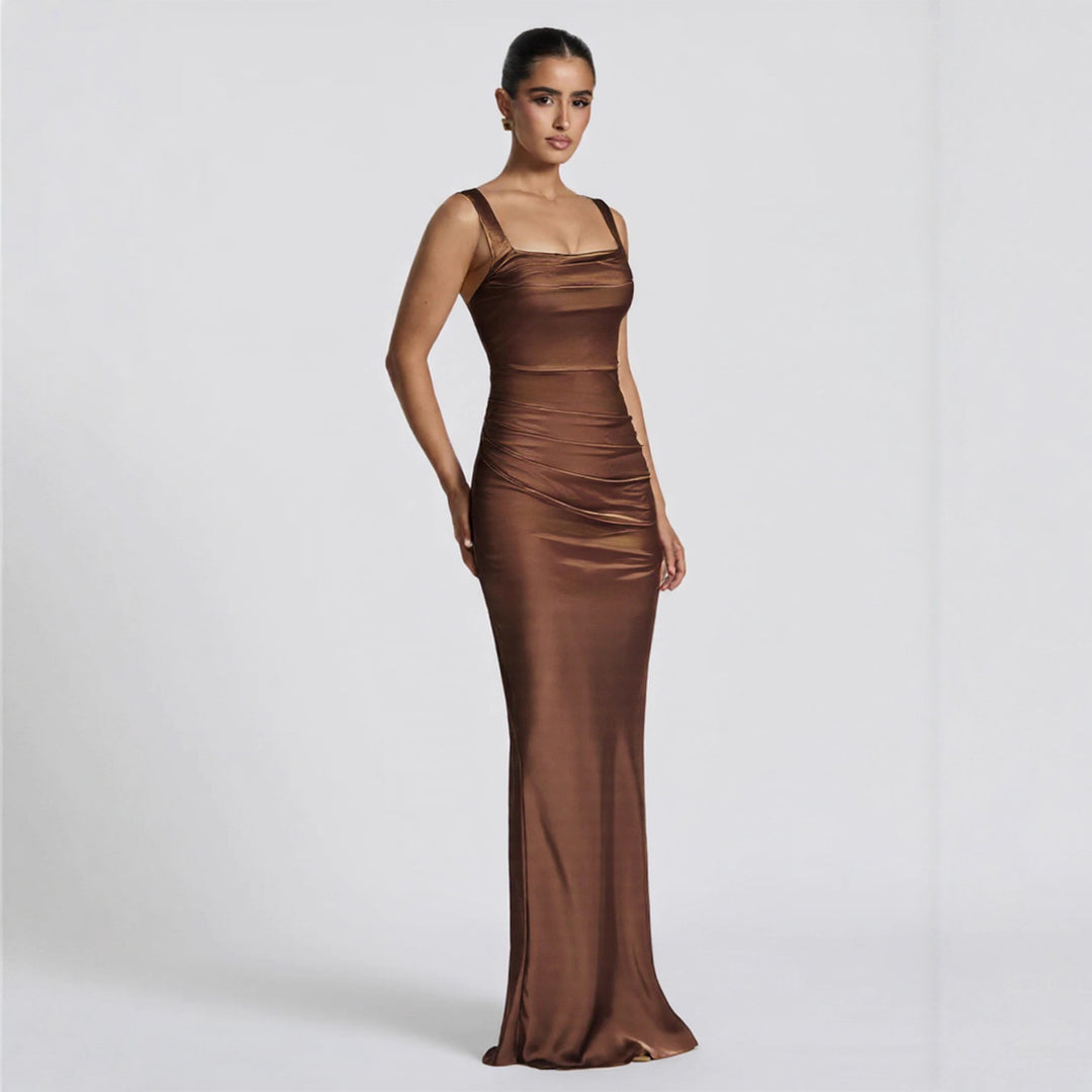 Damen Langarm Abendkleid EB