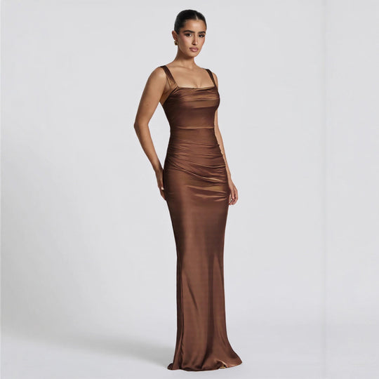 Damen Langarm Abendkleid EB