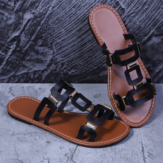 Damen modische Riemchensandalen EB