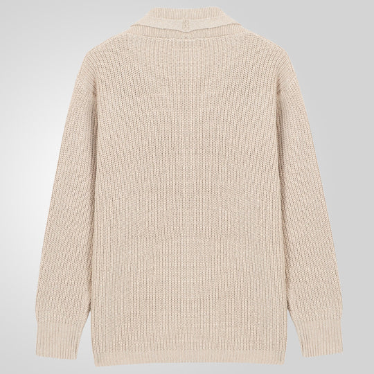Herren Strickjacke mit strukturiertem Design und eleganten Knöpfen EB