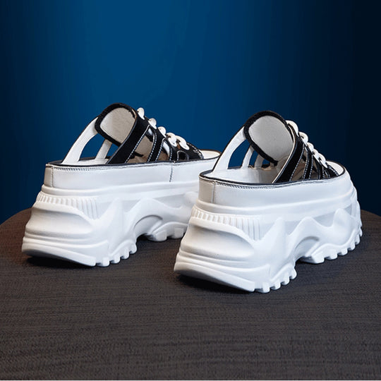 Damen Plateau-Sneaker mit luftdurchlässigem Mesh-Obermaterial und dämpfender Sohle EB