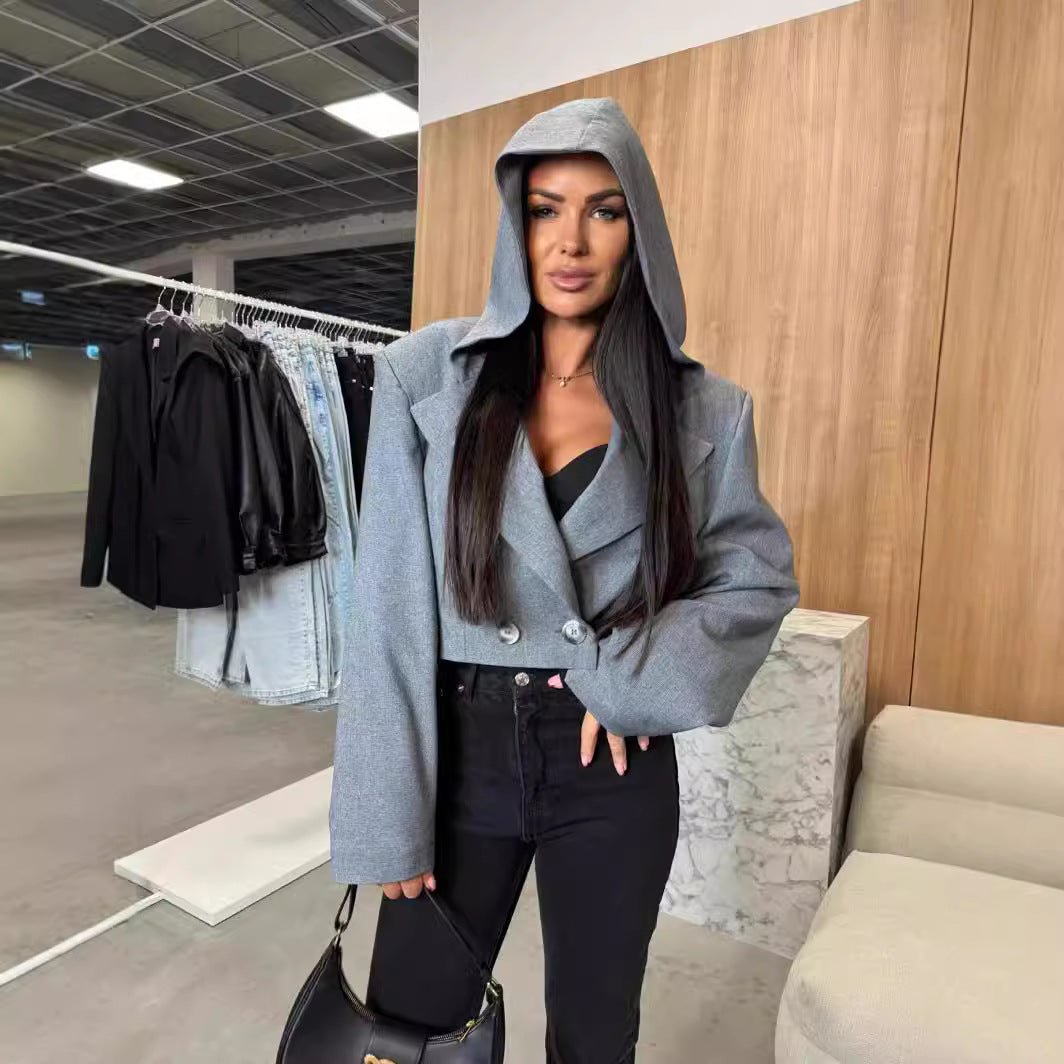 Damen Sportliches Kleid mit Kragen und langen Ärmeln EB