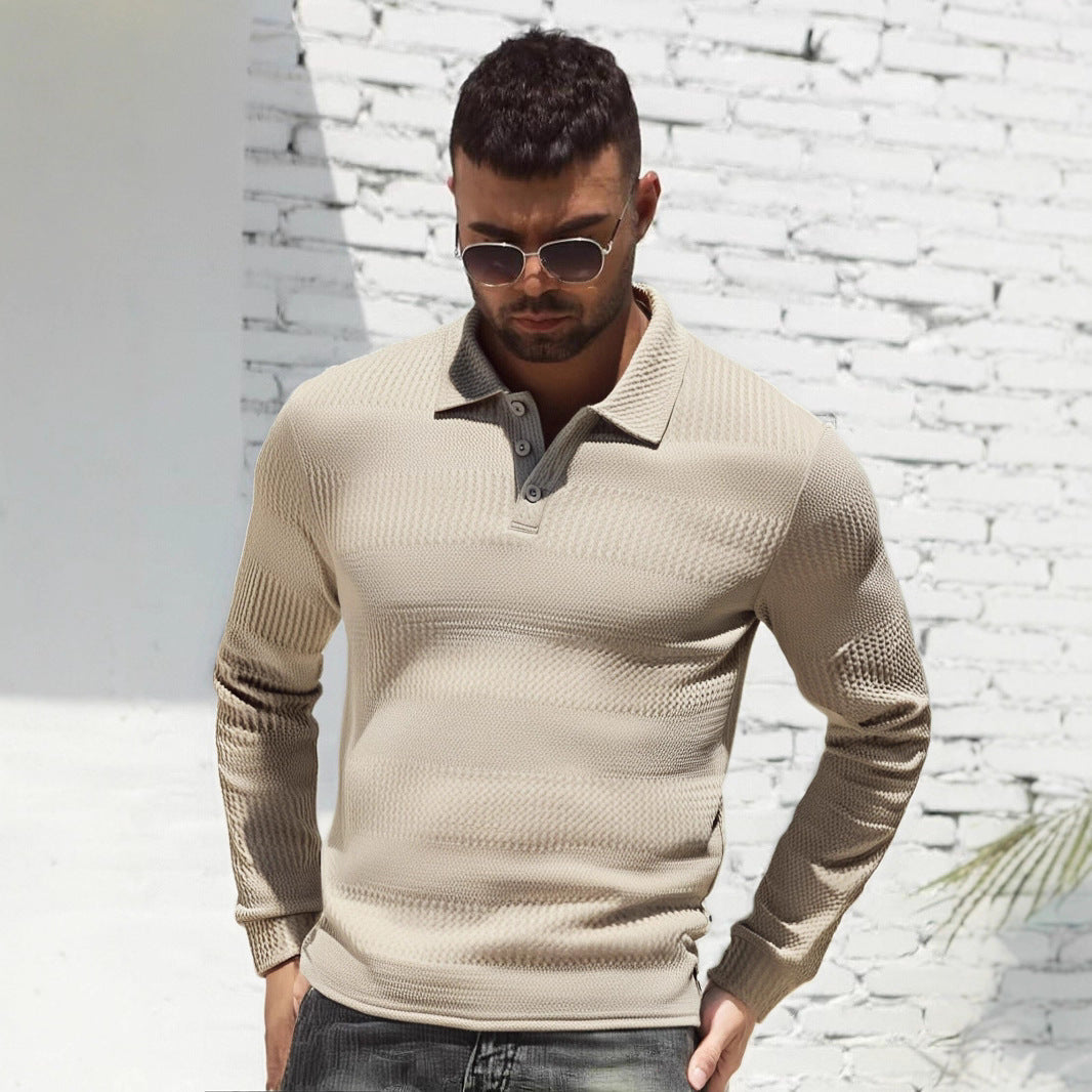 Herren Langarm Poloshirt EB