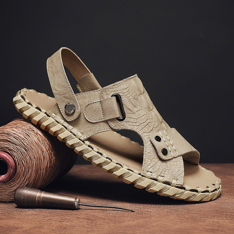 Herren Modische Sandalen mit verstellbarem Riemensystem und rutschfester Sohle EB