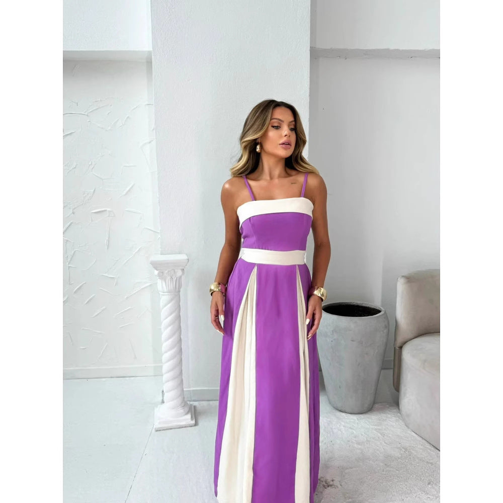 Damen Maxikleid mit eleganten Drapierungen EB