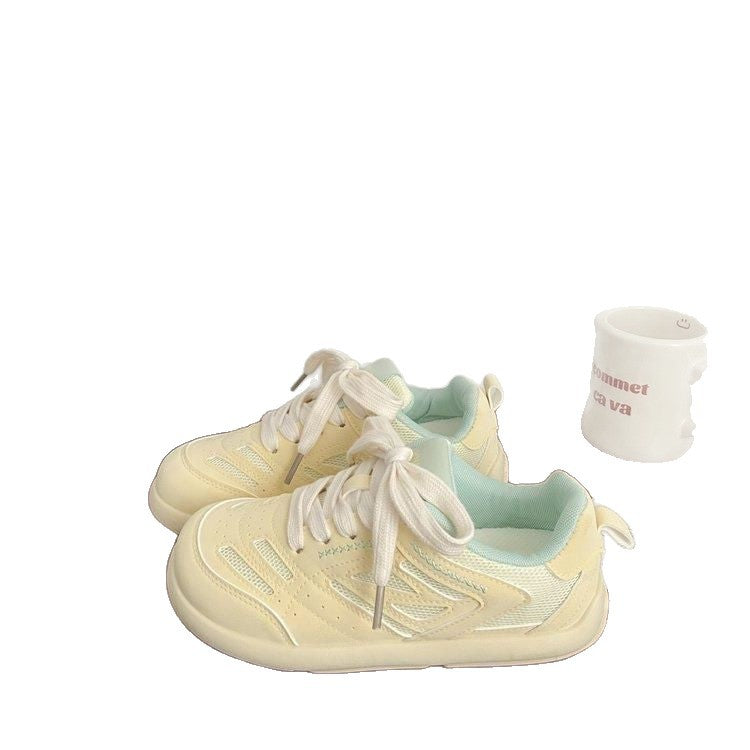 Damen Sportliche Sneakers mit atmungsaktiver Netzstruktur und dämpfender Sohle EB