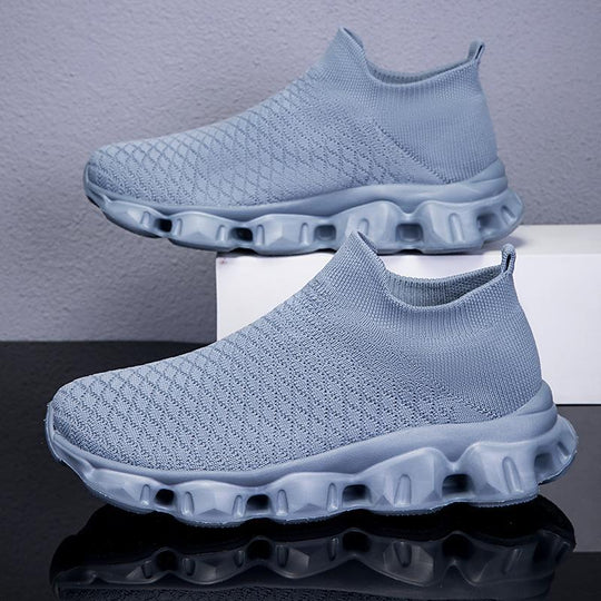 Damen Atmungsaktive Strick-Laufschuhe mit rutschfester Sohle EB