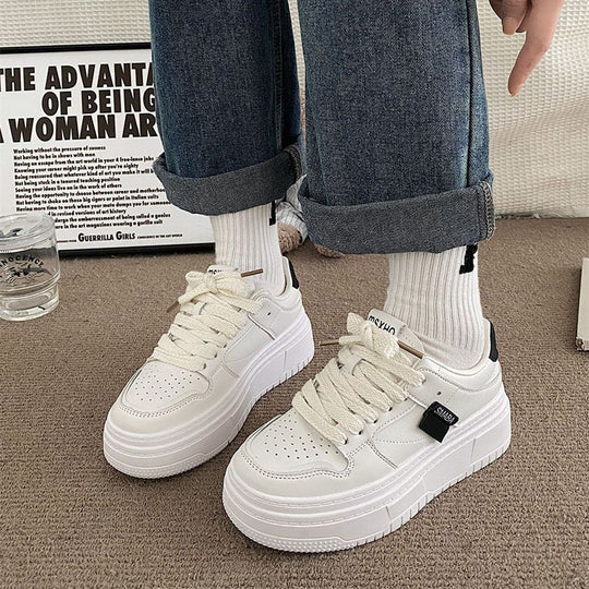 Damen Modische Plattform Sneakers EB