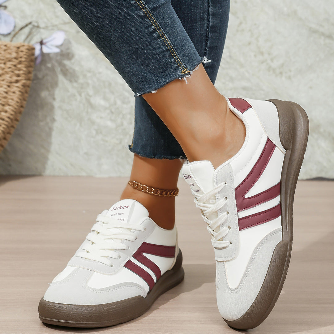 Damen Freizeit-Sneaker mit atmungsaktiver Obermaterialkombination und rutschfester Sohle EB