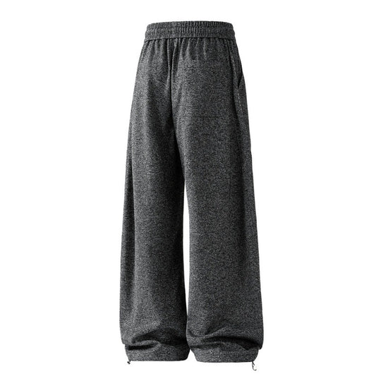 Damen weite Lounge-Sweatpants mit elastischem Kordelbund und dekorativer Seitennaht EB