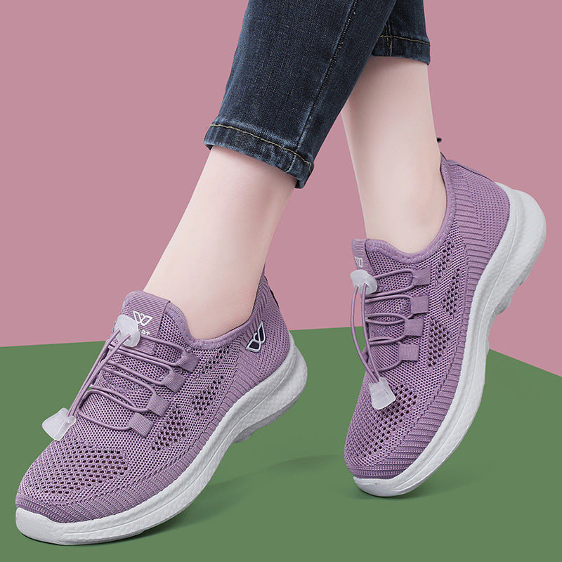 Damen Atmungsaktive Schnür-Sneaker mit flexibler Sohle EB