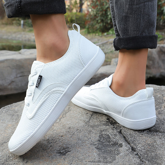 Damen Sportliche Freizeit-Sneaker aus atmungsaktivem Mesh mit rutschfester Sohle EB