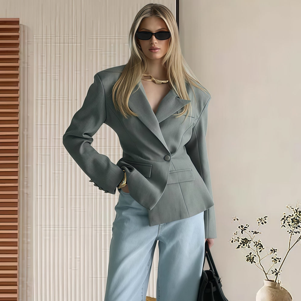 Damen Elegante Blazerjacke im modernen Schnitt EB