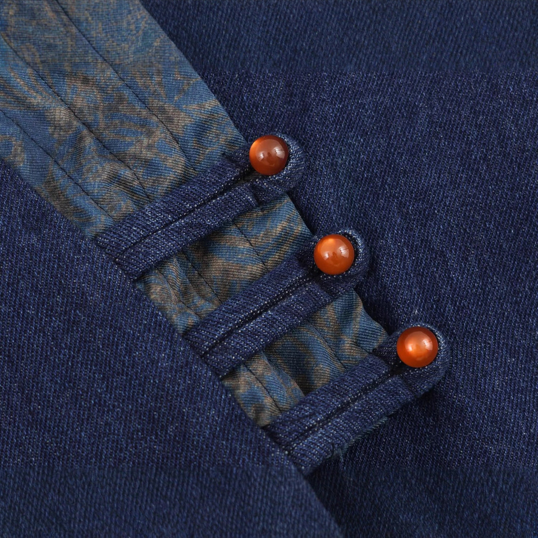 Damen elegante Kombi-Jacke im asiatischen Stil mit Kimono-Details EB