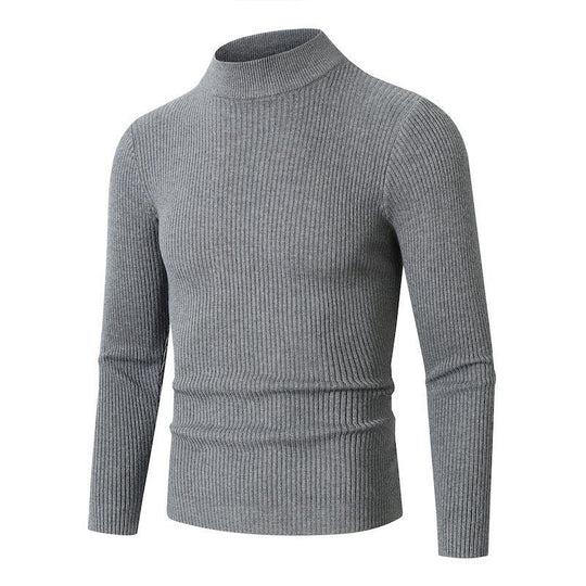 Herren Rollkragenpullover aus hochwertiger Rippenstruktur R&B