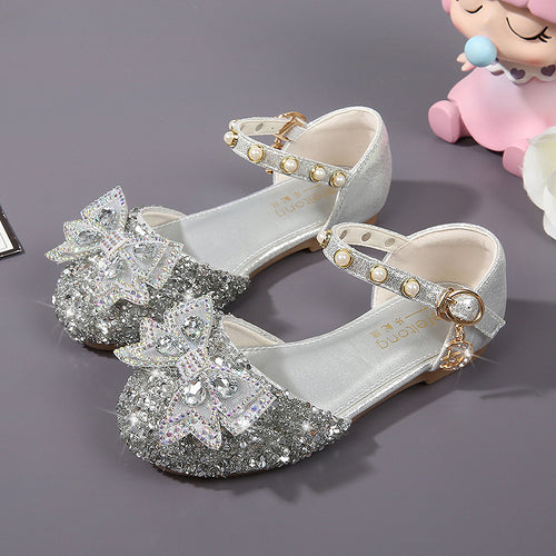 Mädchen Ballerina mit Glitzer und dekorativen Schleifen EB