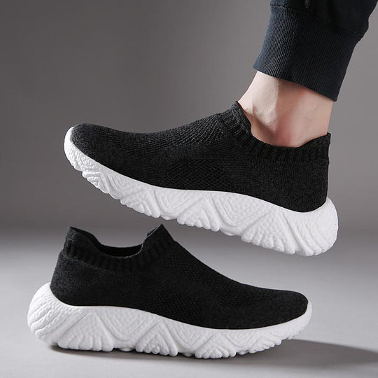 Damen Sportliche Strick-Sneaker mit rutschfester Sohle EB