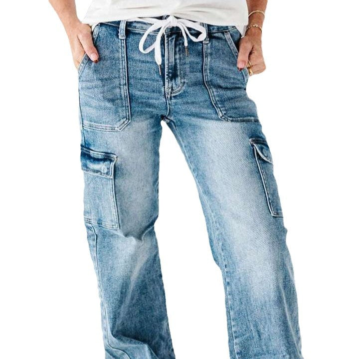 Damen Cargo-Jeans im lässigen Design EB