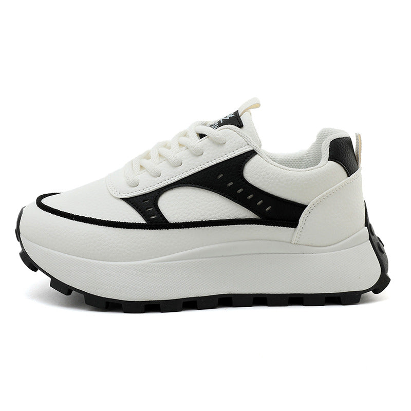 Damen Plattform-Sneaker mit modischem Obermaterial und rutschfester Sohle EB