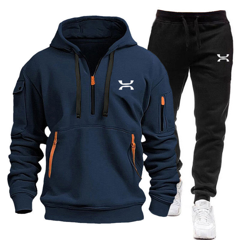 EB Herren Hoodie-Trainingsanzug mit Reißverschlusstaschen