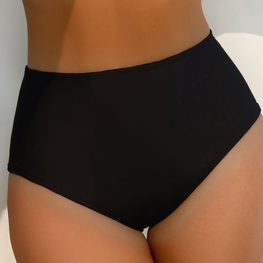 Damen Hochtaillierte Bikini-Hose mit vielseitigem Raffungselement und figurformendem Schnitt EB