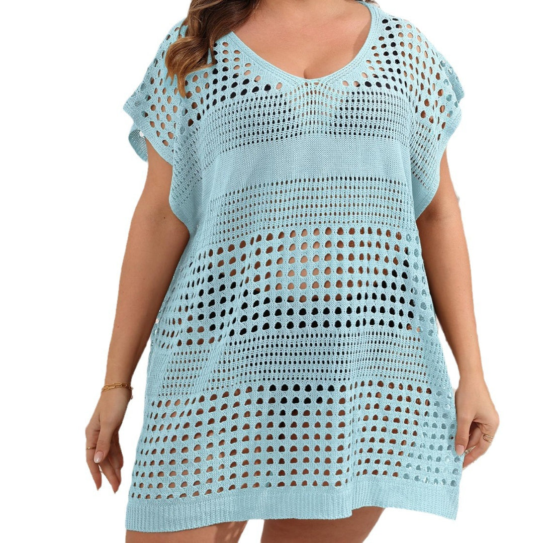 Damen luftiger Strandsarong mit durchbrochenem Muster EB
