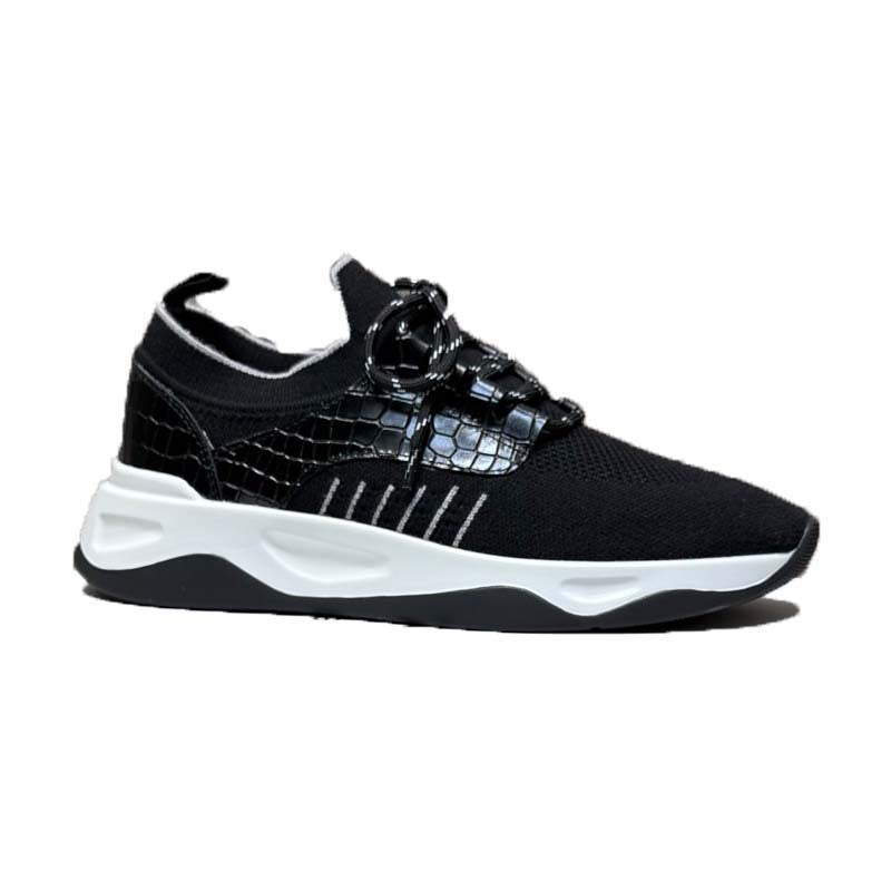 Damen Sportliche Sneakers mit atmungsaktiver Strickoberfläche und flexiblem Profil EB