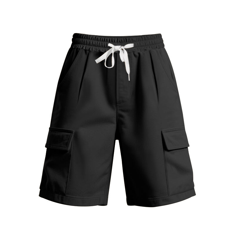 Damen komfortable Cargo-Shorts mit elastischem Bund und praktischen Seitentaschen EB