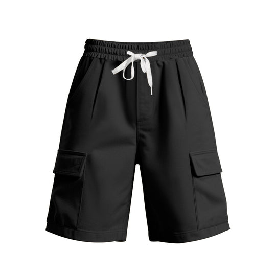 Damen komfortable Cargo-Shorts mit elastischem Bund und praktischen Seitentaschen EB