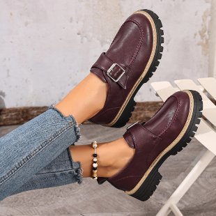Damen bequeme Clogs mit dekorativem Riemen und rutschfester Sohle EB