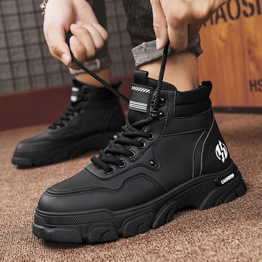 Damen Sportliche High-Top Sneakers mit rutschfester Sohle und trendigem Design EB