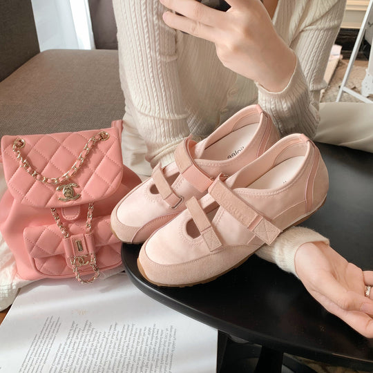 Damen Komfortable Sneaker mit verstellbaren Klettverschlüssen EB