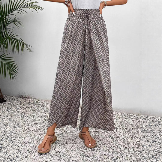 Damen Maxirock mit floralem Design und seitlichem Schlitz EB