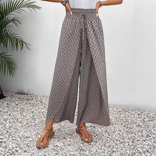 Damen Maxirock mit floralem Design und seitlichem Schlitz EB