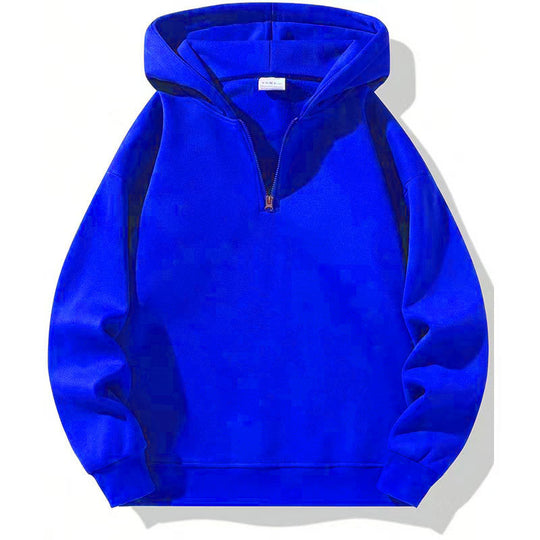 Herren sportlicher Kapuzenpullover mit halbem Reißverschluss EB