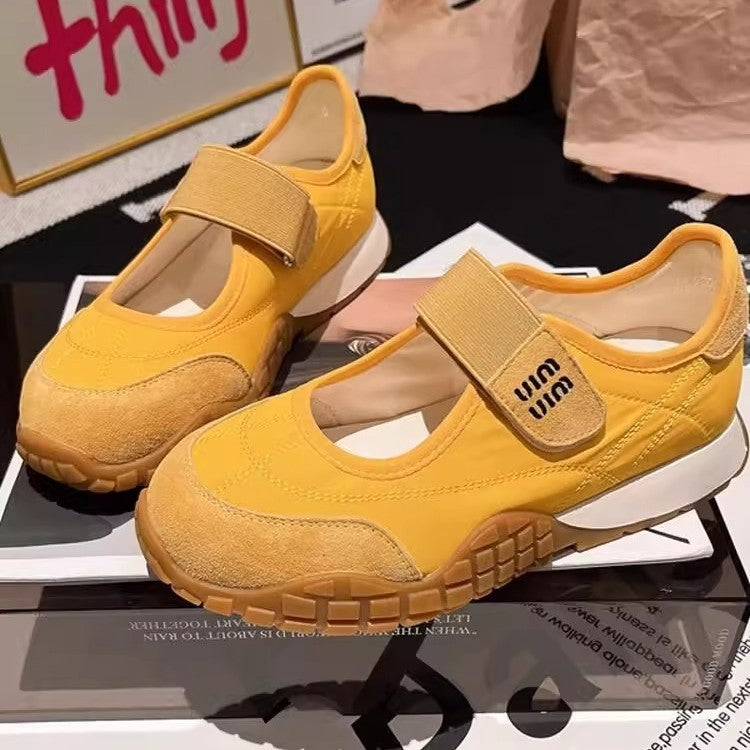 Damen Sportliche Sneaker mit praktischem Klettverschluss und bequemer Sohle EB