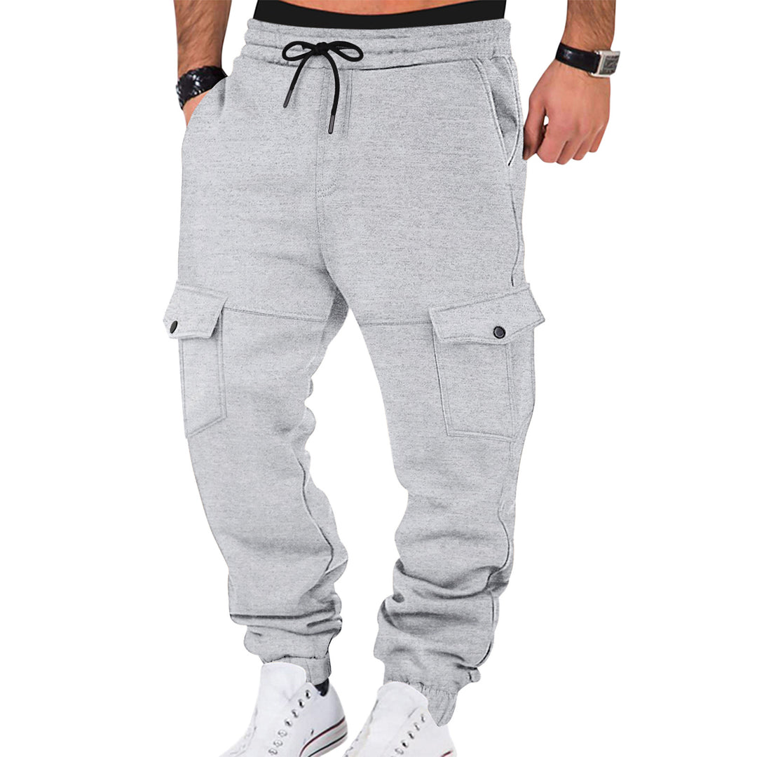 Herren Cargo-Jogginghose mit seitlichen Taschen und elastischem Bund EB