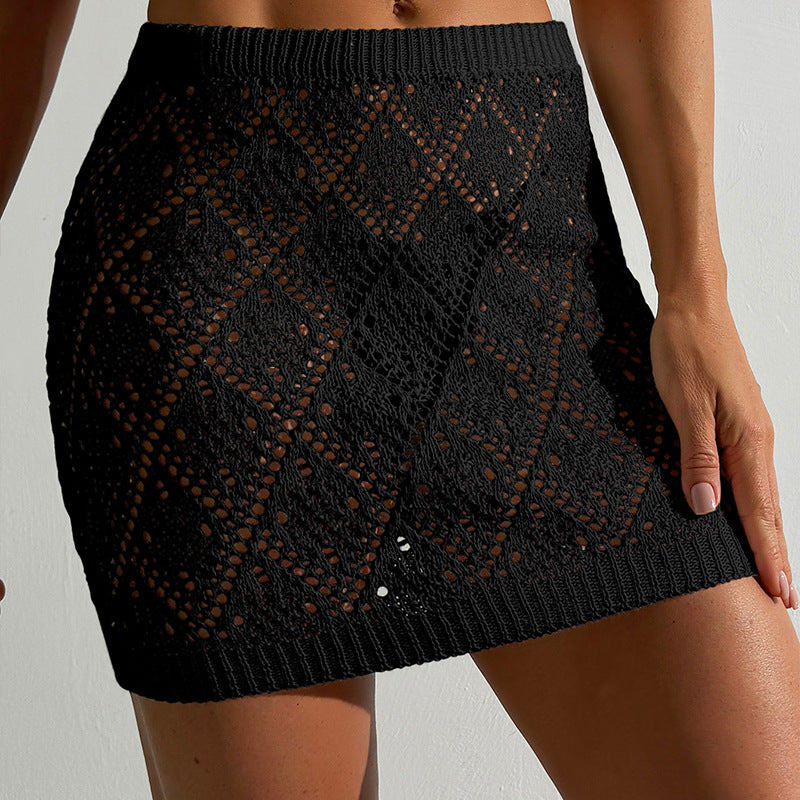 Damen Häkelrock mit strukturiertem Design EB