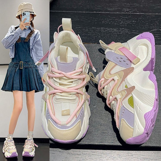 Damen Sportliche Chunky Sneaker mit innovativer Dämpfung und trendigem Design EB