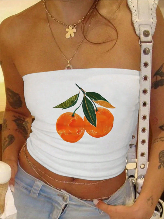 Damen Bandeau-Oberteil mit sportlichem Frankreich-Design EB