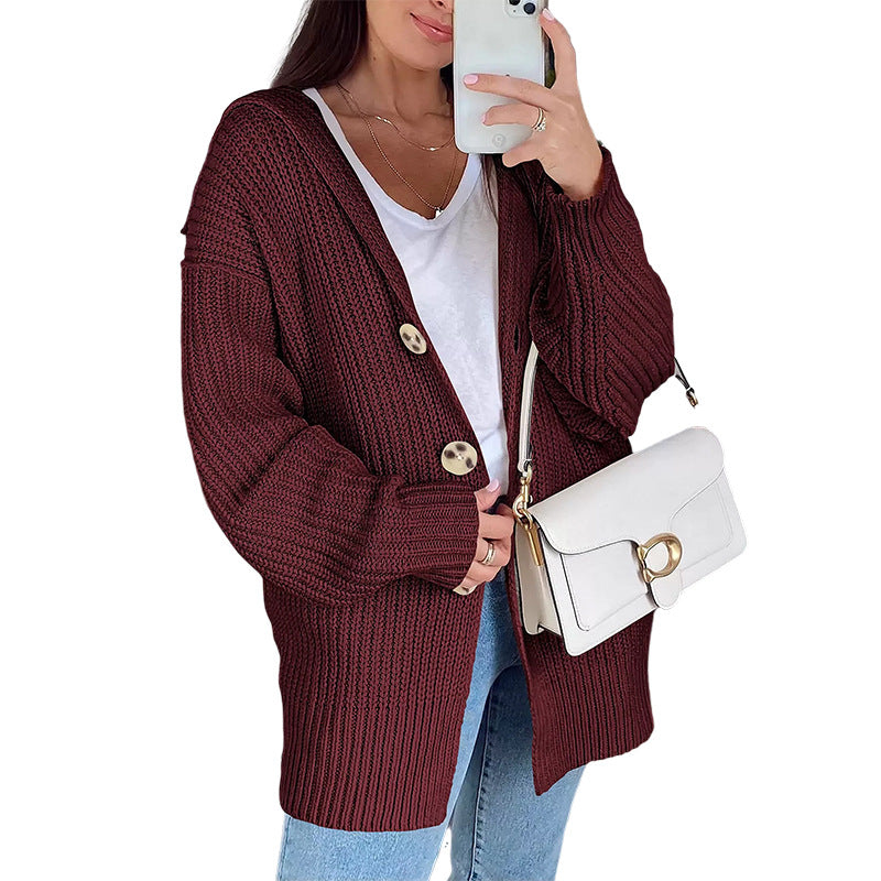 Damen Übergroßer Strickcardigan EB